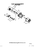 PUMP AND MOTOR Diagram and Parts List for TUD3000W1  Whirlpool Dishwasher