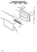 FREEZER DOOR PARTS Diagram and Parts List for GT1PHWXPS00  Whirlpool Refrigerator