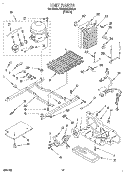 UNIT Diagram and Parts List for KSRB25QDBL01  KitchenAid Refrigerator