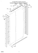 CABINET TRIM Diagram and Parts List for KSSS48FJT00  KitchenAid Refrigerator
