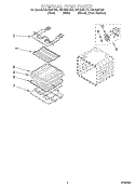 INTERNAL OVEN Diagram and Parts List for GSC308PJQ2  Whirlpool Microwave Oven Combo