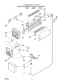 ICEMAKER Diagram and Parts List for KTRS22MJBL00  KitchenAid Refrigerator