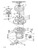 PUMP AND MOTOR Diagram and Parts List for KUDS220T1  KitchenAid Dishwasher