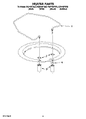 HEATER PARTS Diagram and Parts List for KUDK03ITWH2  KitchenAid Dishwasher