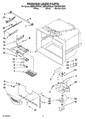 FREEZER LINER PARTS Diagram and Parts List for KBRS20ETWH01  KitchenAid Refrigerator