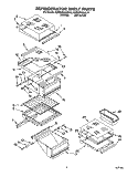REFRIGERATOR SHELF Diagram and Parts List for KSRS25QAAL10  KitchenAid Refrigerator