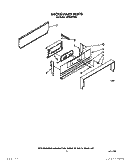 BACKGUARD Diagram and Parts List for 1SF034PEW0  Whirlpool Range