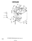 CABINET Diagram and Parts List for GLA7900XMW0  Whirlpool Washer