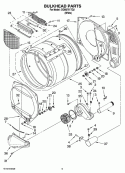 BULKHEAD PARTS Diagram and Parts List for CGM2751TQ2  Whirlpool Dryer