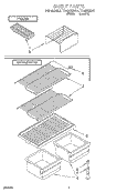 SHELF Diagram and Parts List for TT14DKXBN11  Estate Refrigerator