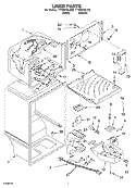 LINER Diagram and Parts List for TT18HPXLQ00  Estate Refrigerator