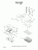 SHELF PARTS Diagram and Parts List for ITB19440Q01  Inglis Refrigerator