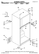 CABINET PARTS Diagram and Parts List for CTB1822VRW00  Whirlpool Refrigerator