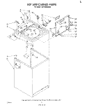 TOP AND CABINET , LITERATURE AND OPTIONAL Diagram and Parts List for LA7400XMW2  Whirlpool Washer
