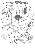 UNIT PARTS Diagram and Parts List for KSRS27ILSS13  KitchenAid Refrigerator