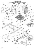 UNIT PARTS Diagram and Parts List for ED2SHAXMB00  Whirlpool Refrigerator