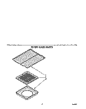 OVEN RACK, LIT/OPTIONAL Diagram and Parts List for SF385PEWW0  Whirlpool Range