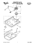 Part Location Diagram of 3170981 Whirlpool COOKTOP