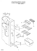 FREEZER LINER Diagram and Parts List for 4YED20TKDN00  Whirlpool Refrigerator