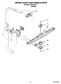 UPPER WASH AND RINSE PARTS Diagram and Parts List for KUDL03ITSS1  KitchenAid Dishwasher