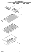 SHELF Diagram and Parts List for RT14VKXDL02  Roper Refrigerator
