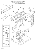 SECTION Diagram and Parts List for LET7646EZ2  Whirlpool Dryer