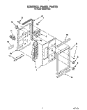 CONTROL PANEL Diagram and Parts List for SM980PEYN0  Whirlpool Microwave Oven Combo