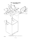 TOP AND CABINET , LITERATURE AND OPTIONAL Diagram and Parts List for LA5580XTM0  Whirlpool Washer