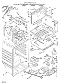LINER Diagram and Parts List for KTRS19MGAL01  KitchenAid Refrigerator