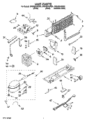 UNIT PARTS Diagram and Parts List for MTB1854VRB01  Whirlpool Refrigerator