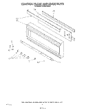 CONTROL FRAME AND KNOB Diagram and Parts List for KGBS246SBL0  KitchenAid Wall Oven