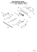 TOP VENTING, OPTIONAL Diagram and Parts List for RBS245PDB13  Whirlpool Wall Oven