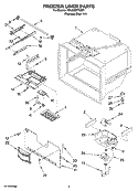 FREEZER LINER PARTS Diagram and Parts List for KBLS22KTSS01  KitchenAid Refrigerator