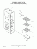 FREEZER LINER PARTS Diagram and Parts List for ED2LDEXWL00  Whirlpool Refrigerator