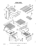 SHELF , LIT/OPTIONAL Diagram and Parts List for ET22MK1LWR0  Whirlpool Refrigerator