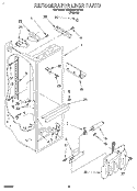 REFRIGERATOR LINER Diagram and Parts List for KSRB25FBBL00  KitchenAid Refrigerator