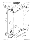 CABINET Diagram and Parts List for KSSS42MAX01  KitchenAid Refrigerator