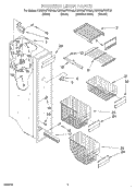 FREEZER LINER Diagram and Parts List for KSRB25FHBL03  KitchenAid Refrigerator