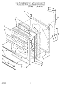 REFRIGERATOR DOOR, LIT/OPTIONAL Diagram and Parts List for ET20LKXAW00  Whirlpool Refrigerator