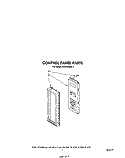 CONTROL PANEL Diagram and Parts List for MW8550XS1  Whirlpool Microwave