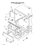 FRAME AND TANK Diagram and Parts List for KUDB230Y0  KitchenAid Dishwasher