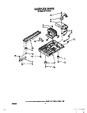 BASEPLATE Diagram and Parts List for MT2150XW1  Whirlpool Microwave