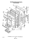 REFRIGERATOR DOOR Diagram and Parts List for ET18DKXTG05  Whirlpool Refrigerator