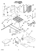 UNIT PARTS, OPTIONAL PARTS (NOT INCLUDED) Diagram and Parts List for 6ED2FHKXSQ00  Whirlpool Refrigerator
