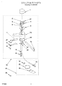SPOUT UNIT Diagram and Parts List for HD1000XSW5  Whirlpool Miscellaneous