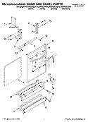 DOOR AND PANEL PARTS Diagram and Parts List for KUDP02CRBS4  KitchenAid Dishwasher