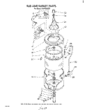 TUB AND BASKET Diagram and Parts List for LHA4000W2  Whirlpool Washer