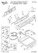 TOP AND CONSOLE, LIT/OPTIONAL Diagram and Parts List for GGW9868KL0  Whirlpool Dryer