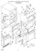 CABINET LINER AND DOOR, LIT/OPTIONA Diagram and Parts List for ACS501  Whirlpool Ice Maker