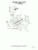 CONTROL PANEL PARTS Diagram and Parts List for KUIO18NNXS0  KitchenAid Ice Maker